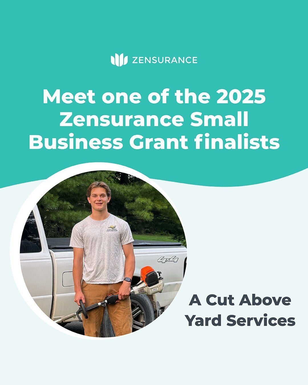 "Guelph teen scores a Zensurance Small Business Grant" — A Cut Above Yard Services Guelph press feature